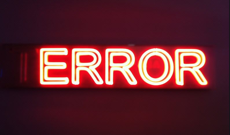 Error2 Neon Sign