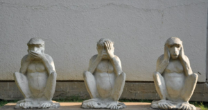 3 Monkeys Threemonkeys Gandhi